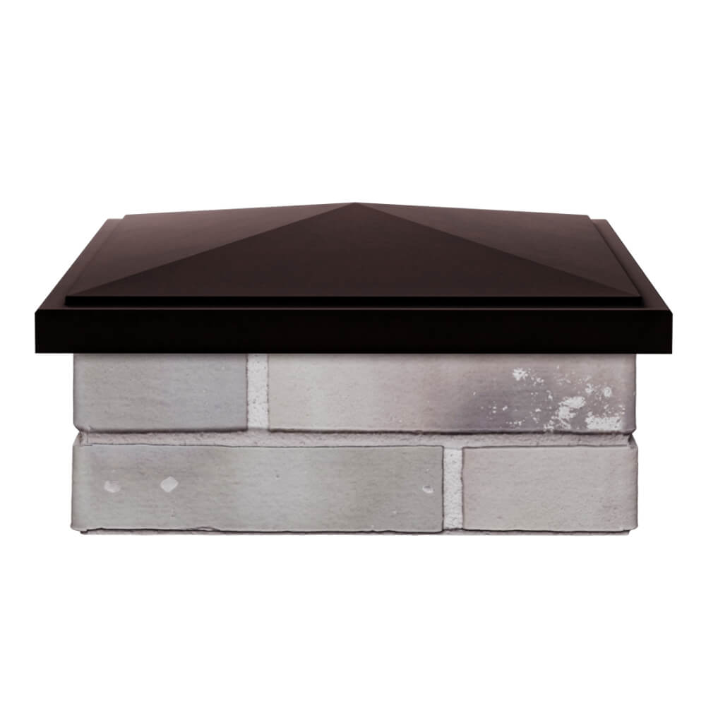 Колпак Zking БонаМоно Коричневый на столб 1.5х1.5 кирпича (385х385, 400х400мм) Добрянка фото