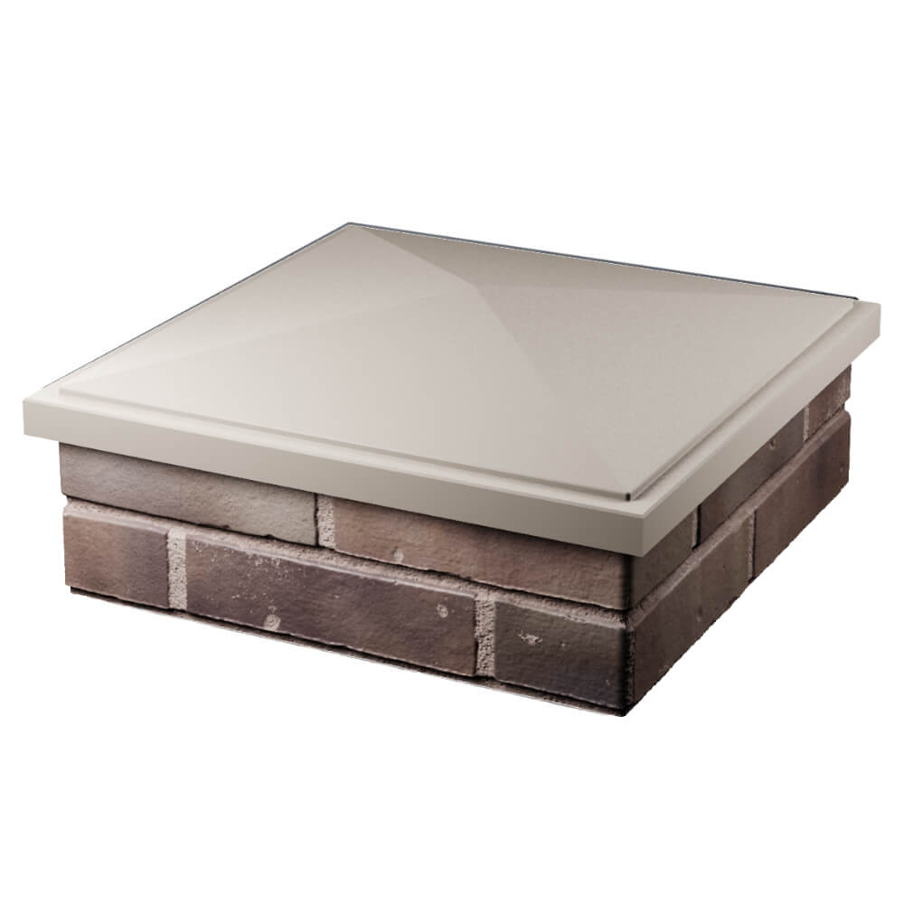 Колпак Zking БонаМоно Бежевый на столб 2х2 кирпича (515х515, 530х530мм) в Добрянке фото