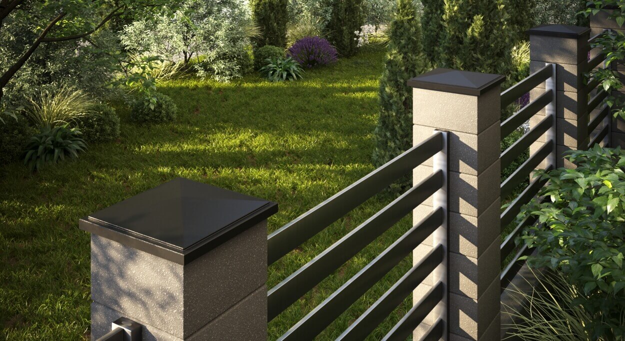 Колпак Zking БонаМоно Коричневый на столб 1.5х1.5 кирпича (385х385, 400х400мм) в Добрянке фото