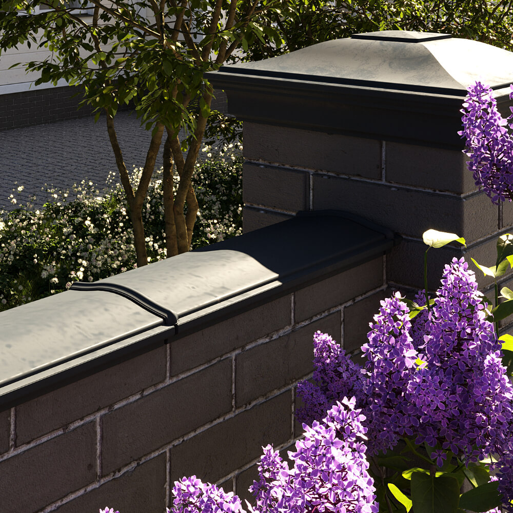 Парапет Zking Монблан Черный посадка на 0.5 кирпича (130мм) в Добрянке фото