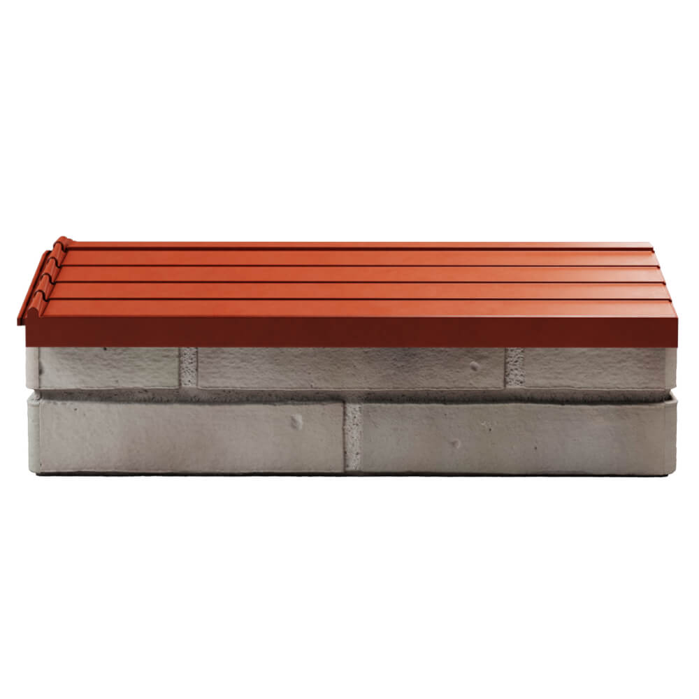 Парапет Zking Бона ХайТек Красный с посадкой на 1 кирпич (200/225/255мм) в Добрянке фото
