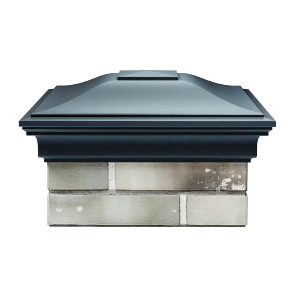 Колпак Zking Монблан Серый на столб 1.5х1.5 еврокирпича 0.7НФ (355х355мм) Добрянка фото