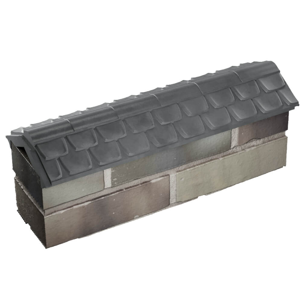 Парапет Zking Эльбрус Серый с посадкой на 0.5 кирпича (130мм) в Добрянке фото