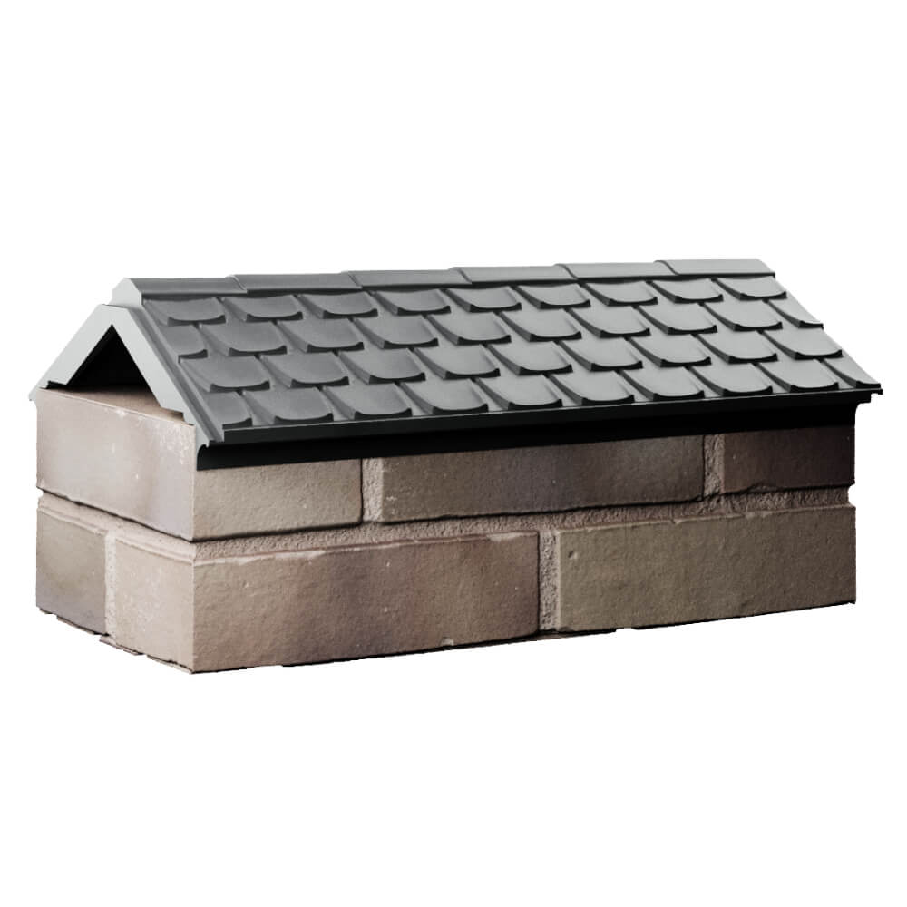 Парапет Zking Эльбрус Серый с посадкой на 1 кирпич (255мм) Добрянка фото