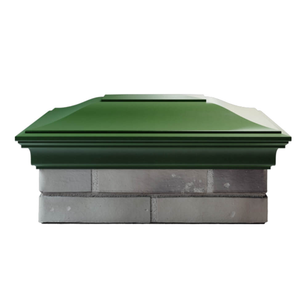 Колпак Zking Монблан Зеленый на столб 2х1.5 кирпича (515х385мм) в Добрянке фото