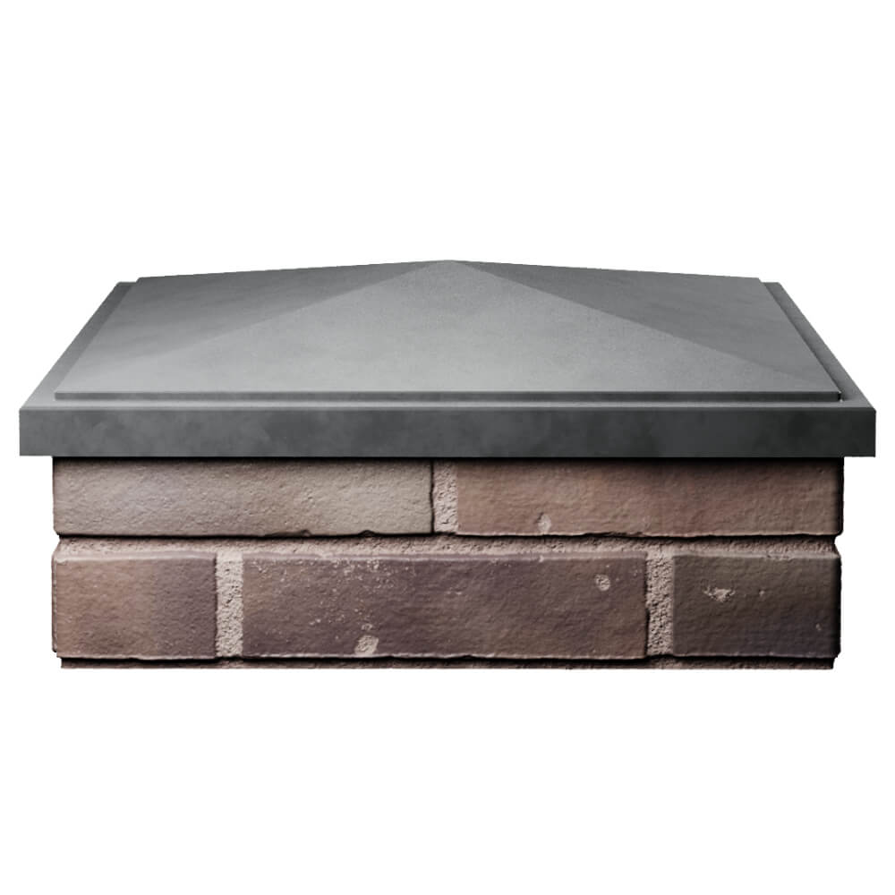 Колпак Zking БонаМоно Серый на столб 2х2 кирпича (515х515, 530х530мм) Добрянка фото