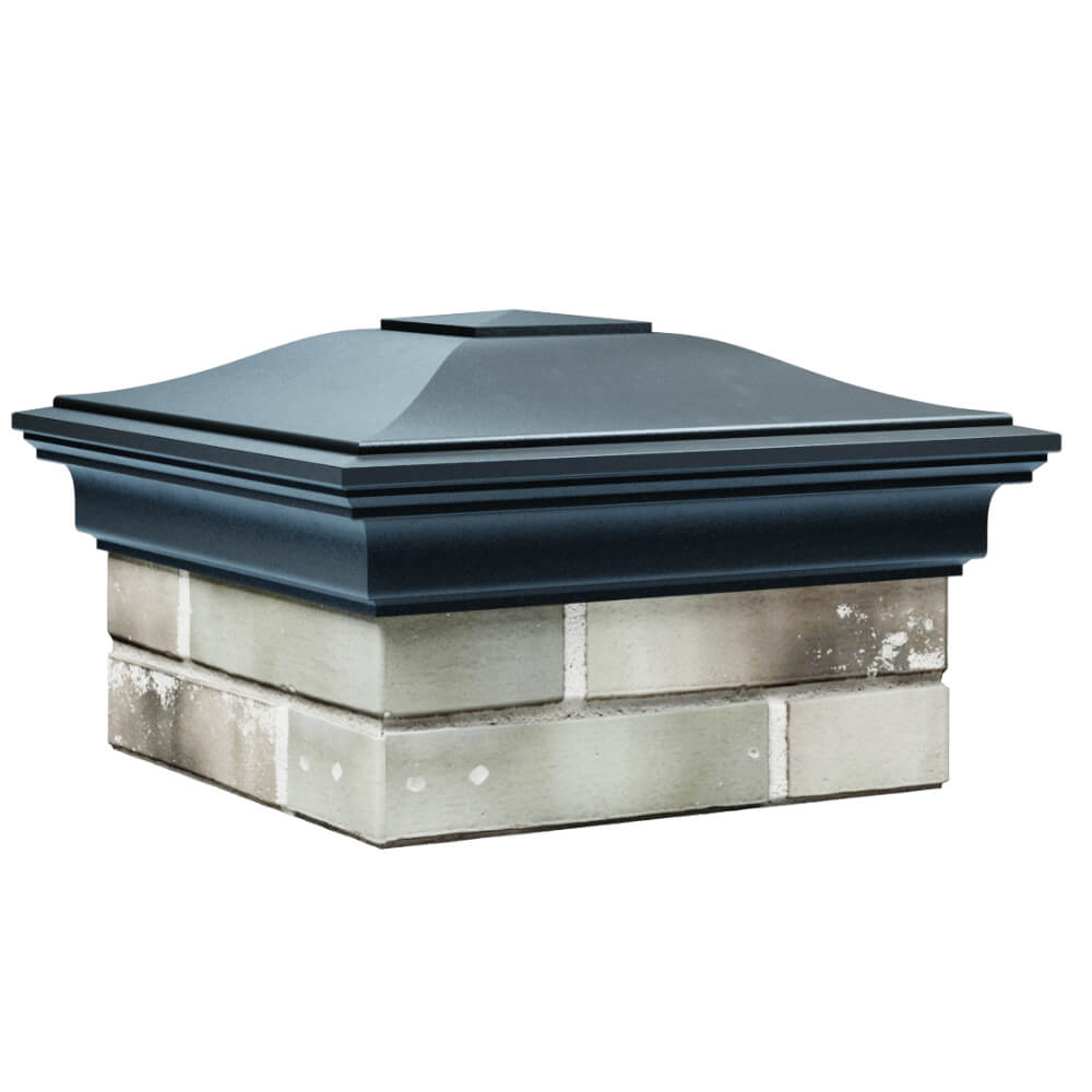 Колпак Zking Монблан Серый на столб 1.5х1.5 кирпича (385х385мм) в Добрянке фото