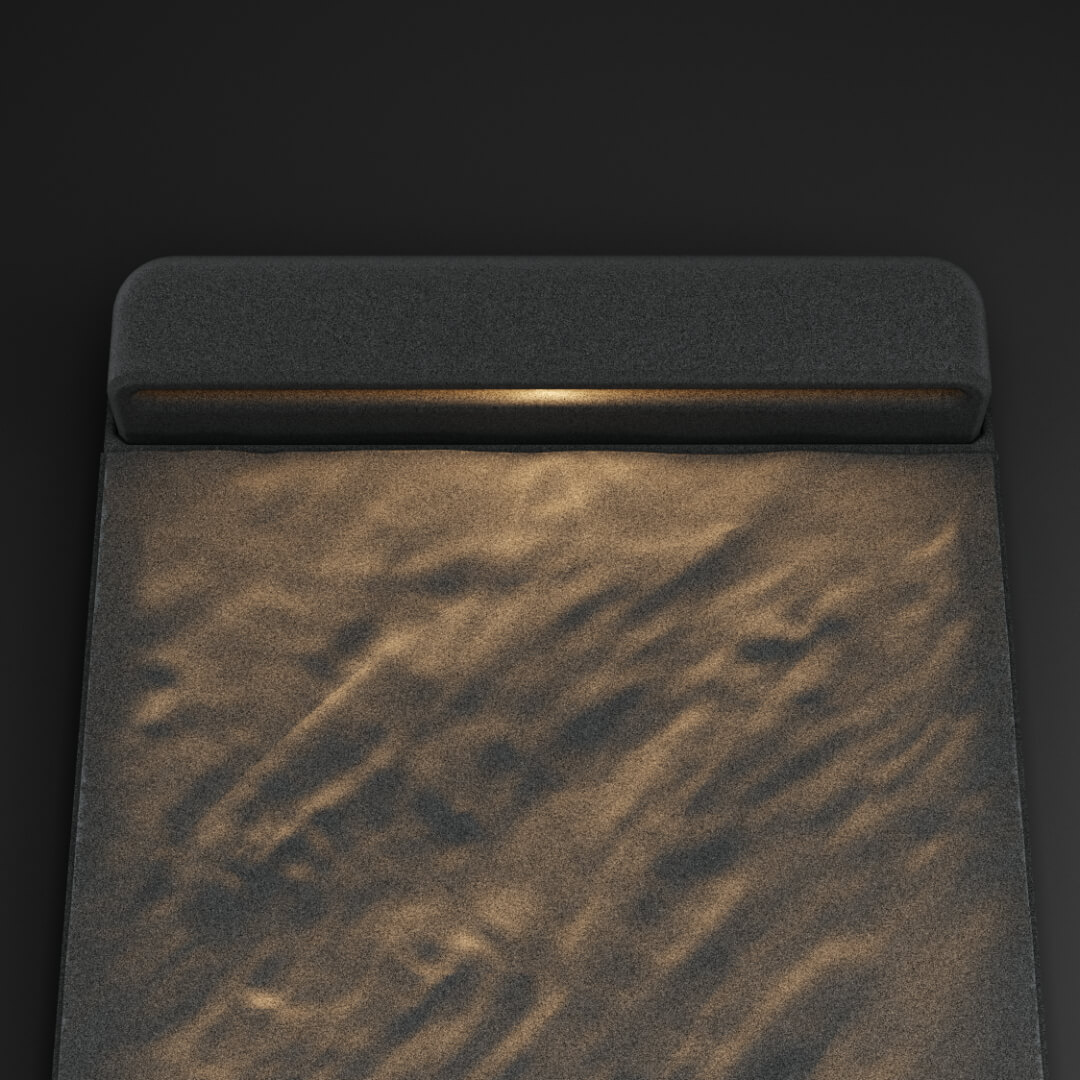 LED Светильник для шаговой плиты STONE Графитовый Серый 330х75х98мм в Добрянке фото