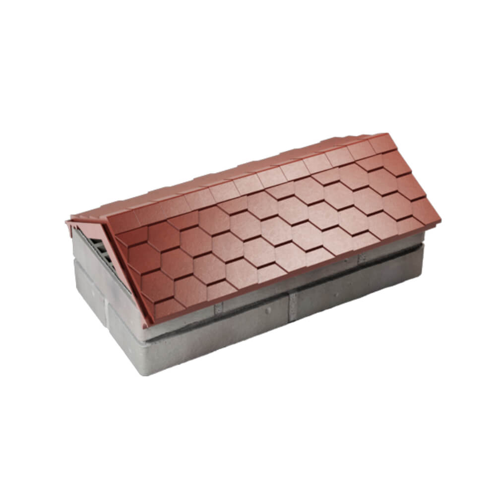 Парапет Zking Эверест Красный с посадкой на 1 кирпич (200/225/255мм) в Добрянке фото