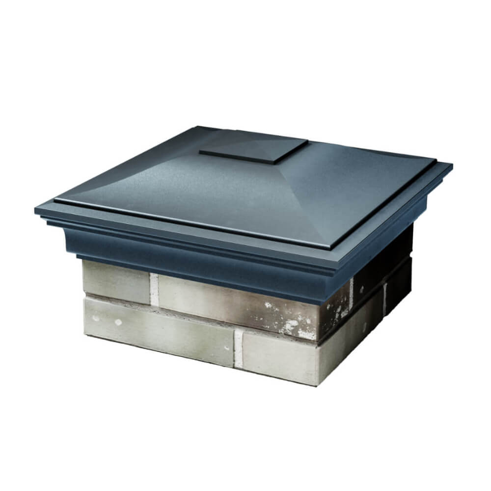 Колпак Zking Монблан Серый на столб 1.5х1.5 еврокирпича 0.7НФ (355х355мм) в Добрянке фото