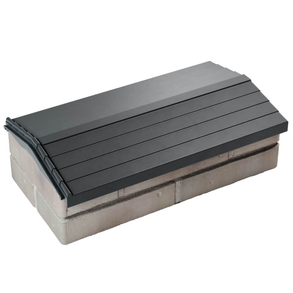 Парапет Zking Бона ХайТек Серый с посадкой на 1 кирпич (200/225/255мм) в Добрянке фото