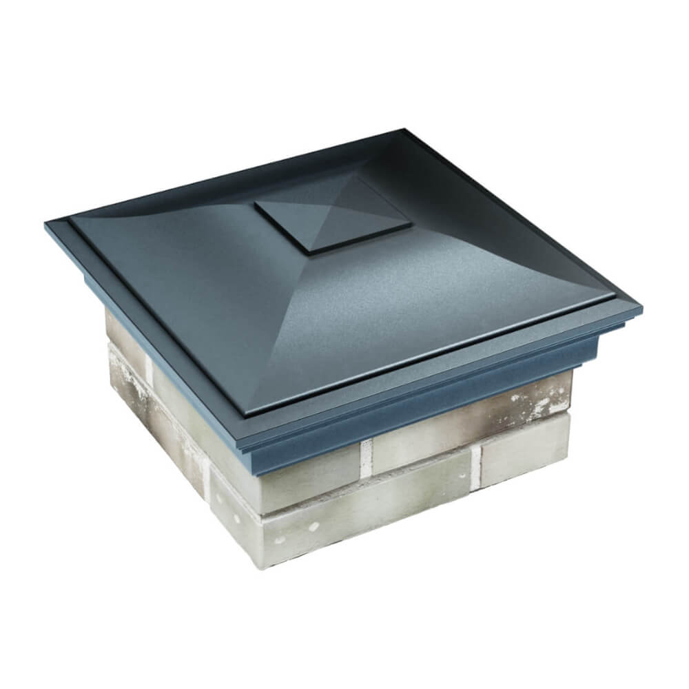 Колпак Zking Монблан Серый на столб 1.5х1.5 еврокирпича 0.7НФ (355х355мм) в Добрянке фото