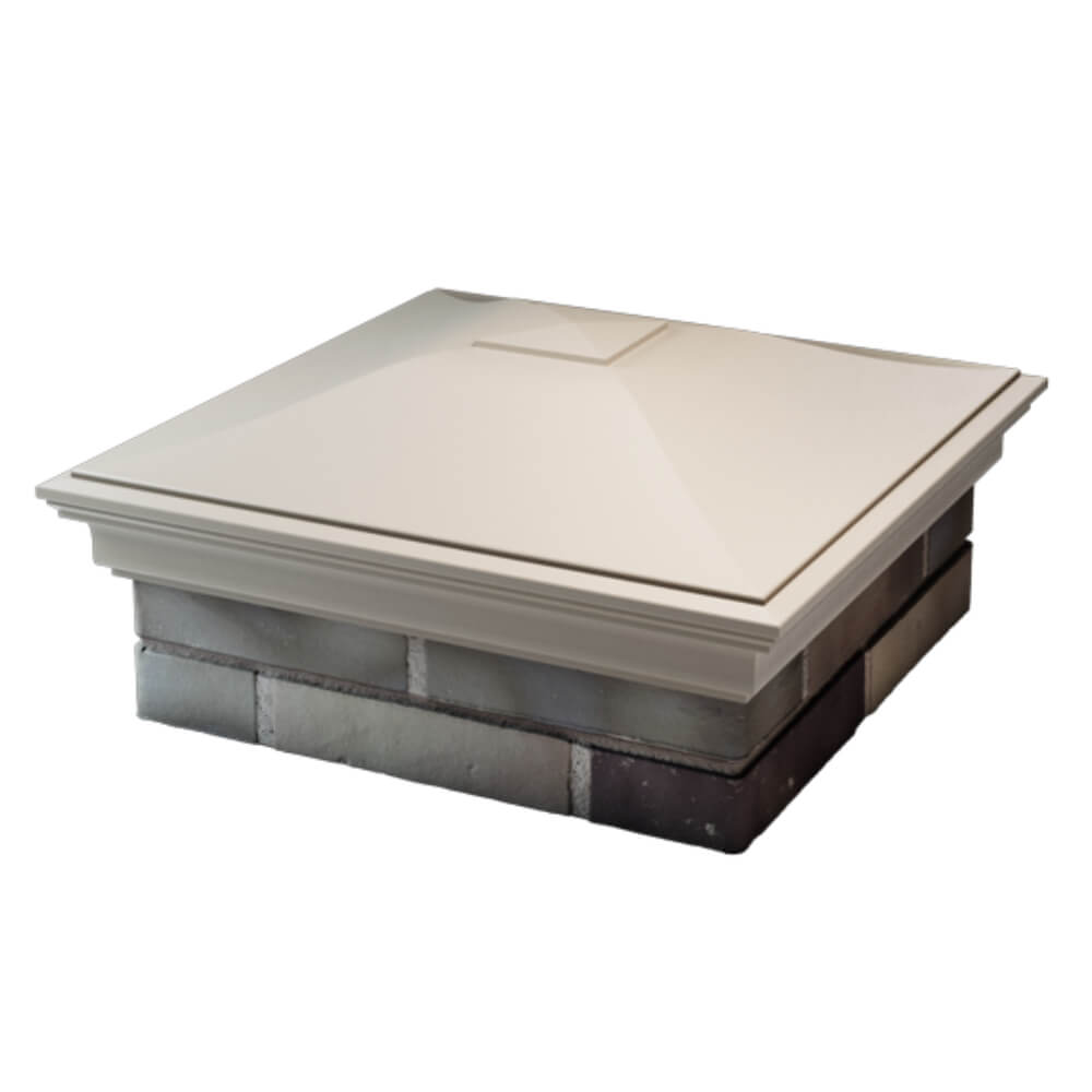 Колпак Zking Монблан Бежевый на столб 2х2 кирпича (515х515мм) в Добрянке фото