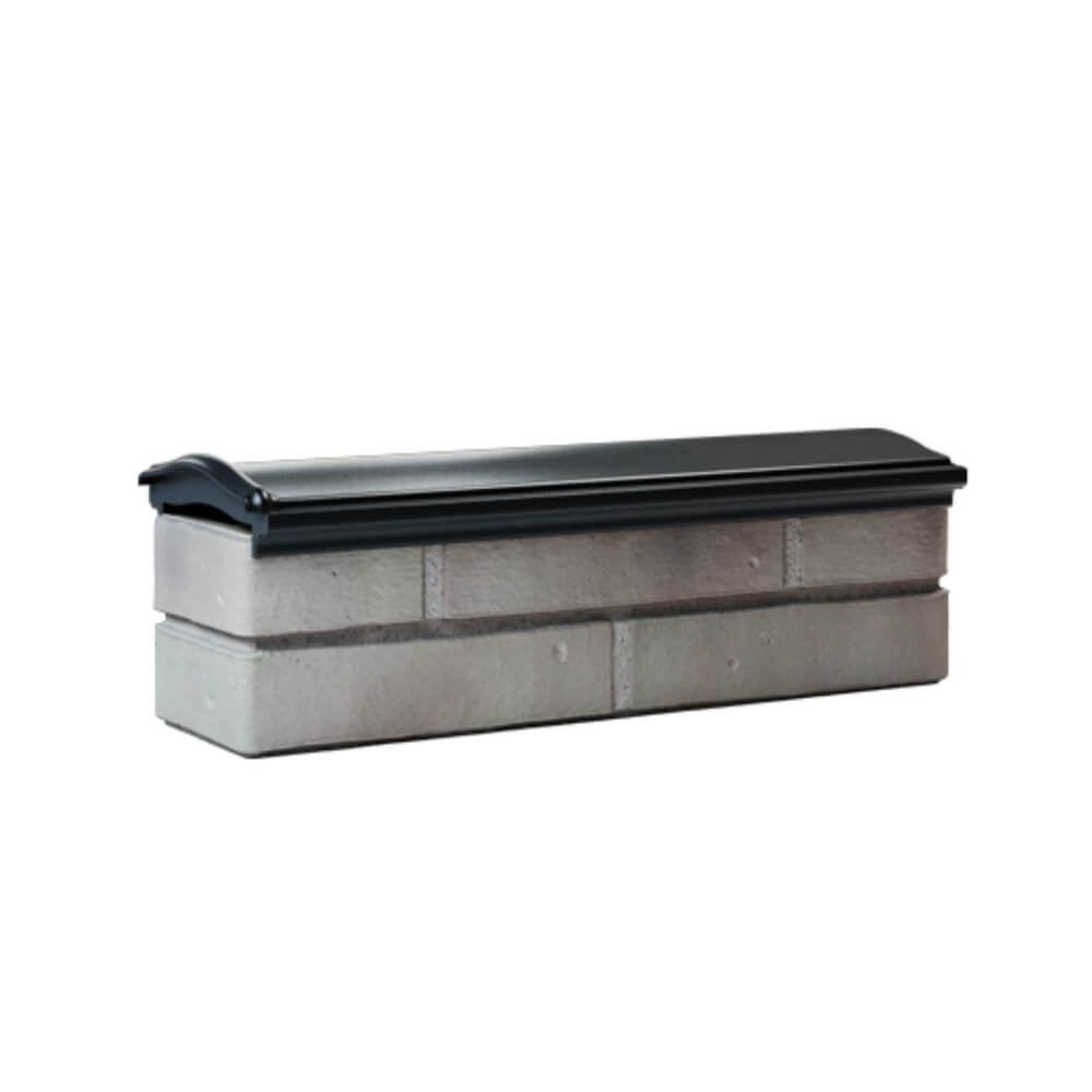 Парапет Zking Монблан Черный посадка на 0.5 кирпича (130мм) Добрянка фото