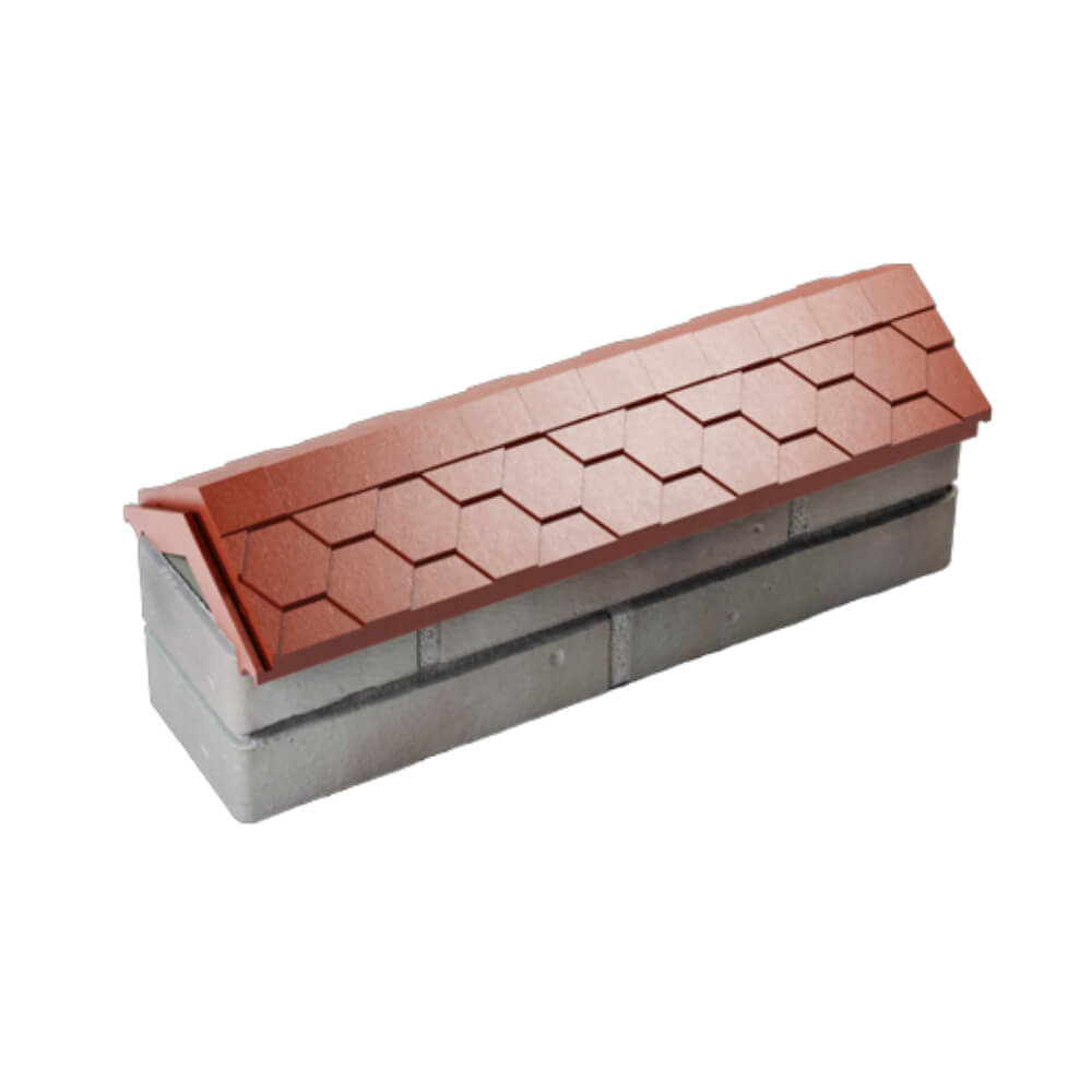 Парапет Zking Эверест Красный с посадкой на 0.5 кирпича (130мм) в Добрянке фото