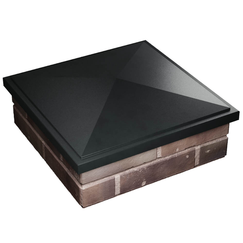 Колпак Zking БонаМоно Черный на столб 2х2 кирпича (515х515, 530х530мм) в Добрянке фото