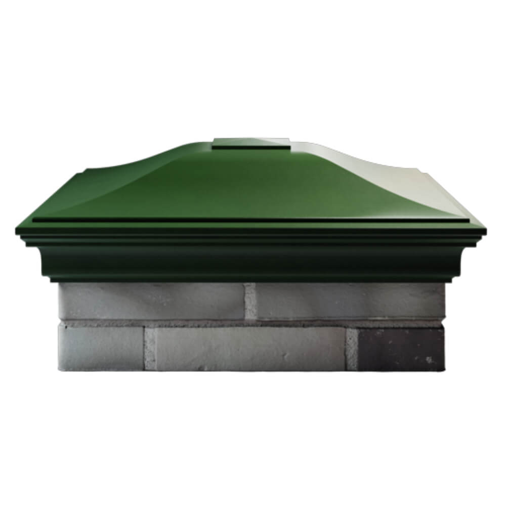 Колпак Zking Монблан Зеленый на столб 2х2 кирпича (515х515мм) в Добрянке фото