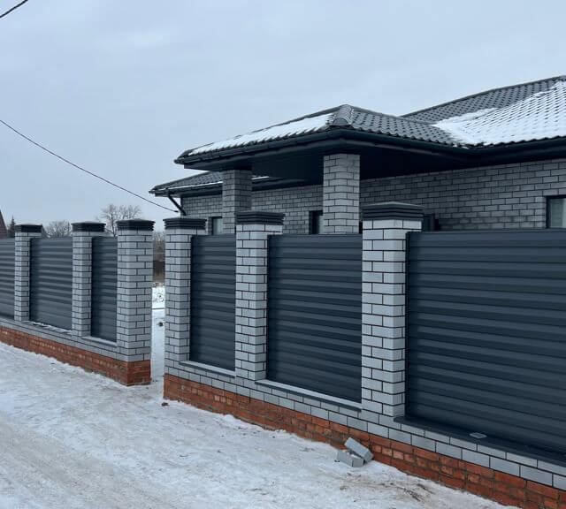 Колпак Zking Бона ХайТек Серый на столб 1.5х1.5 кирпича (385х385мм) в Добрянке фото