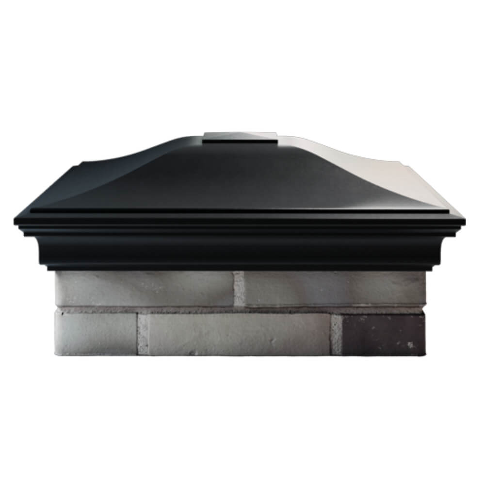 Колпак Zking Монблан Черный на столб 2х2 кирпича (515х515мм) в Добрянке фото