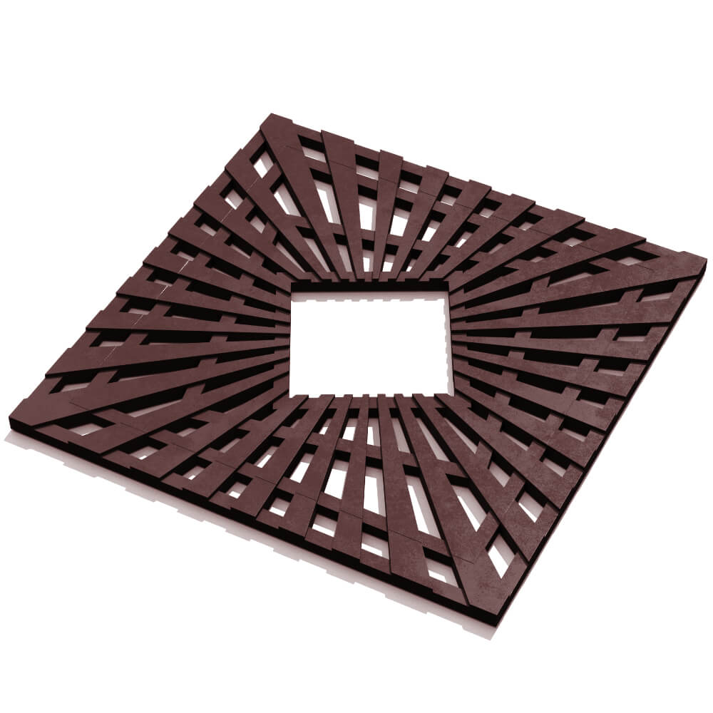 Приствольная решетка для дерева ZKING ATMOSPHERE 1.2х1.2м Коричневая в Добрянке фото