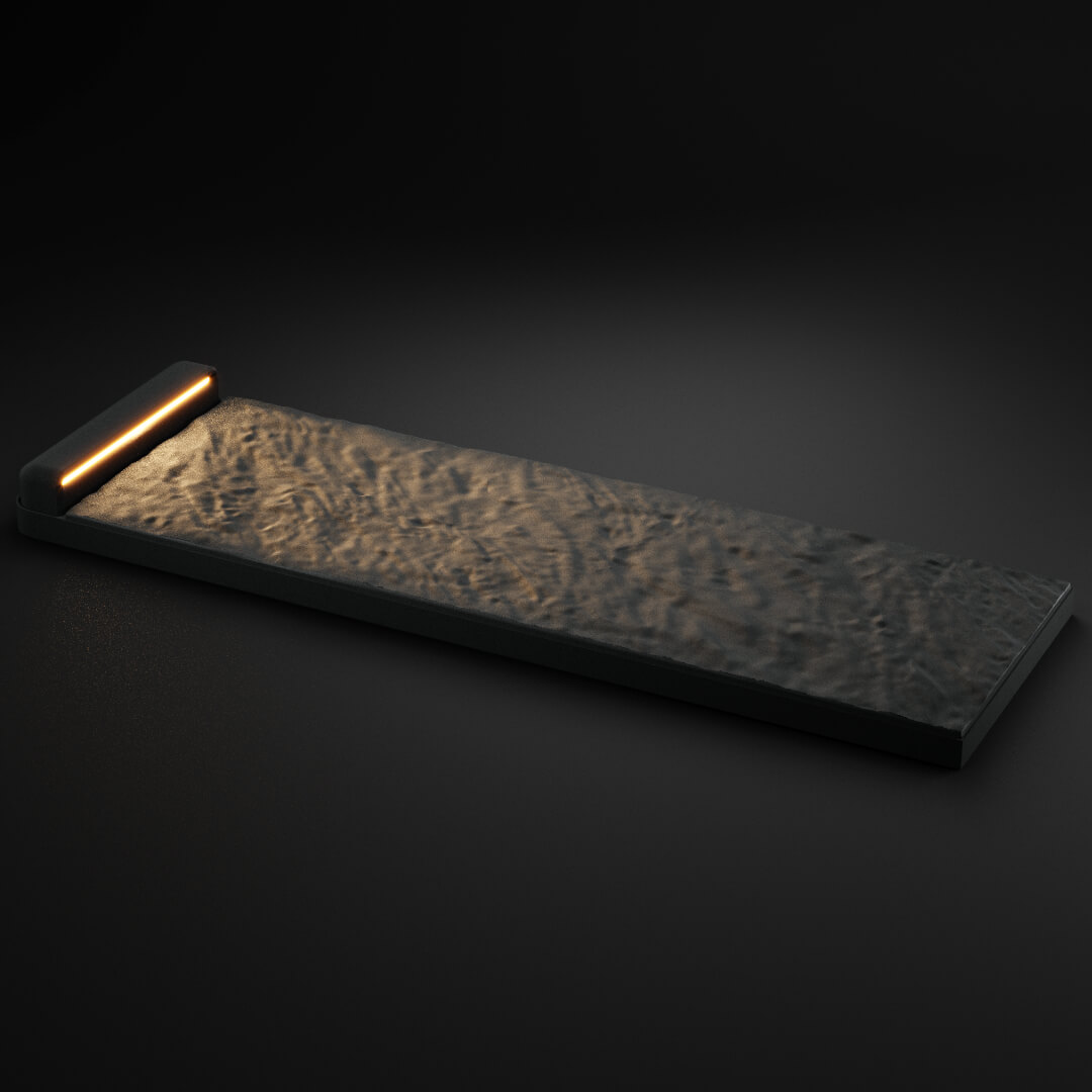 LED Светильник для шаговой плиты STONE Графитовый Серый 330х75х98мм в Добрянке фото