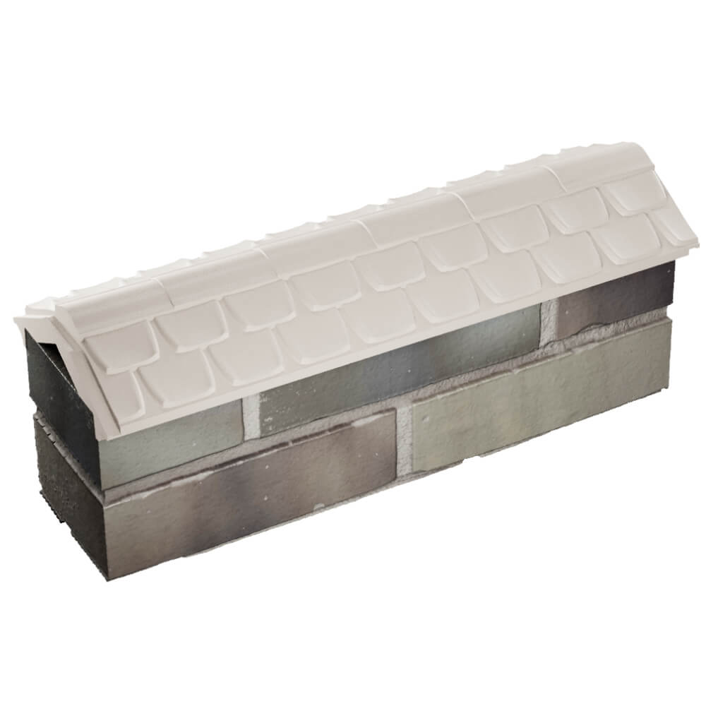 Парапет Zking Эльбрус Бежевый с посадкой на 0.5 кирпича (130мм) в Добрянке фото