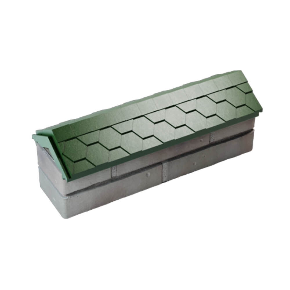 Парапет Zking Эверест Зеленый с посадкой на 0.5 кирпича (130мм) в Добрянке фото