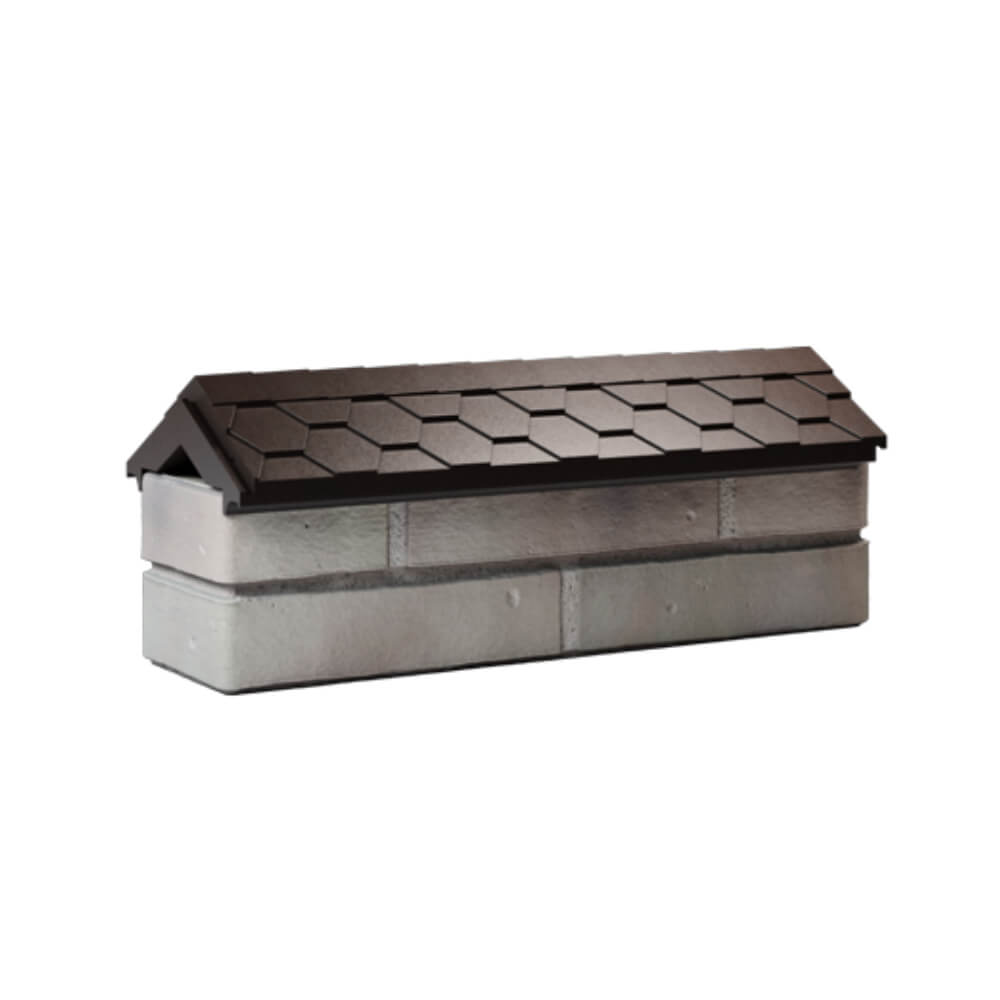 Парапет Zking Эверест Коричневый с посадкой на 0.5 кирпича (130мм) Добрянка фото