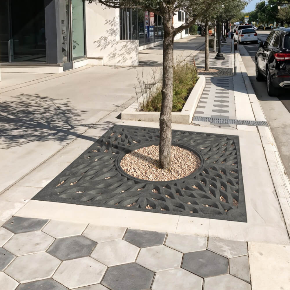 Приствольная решетка для дерева ZKING CRUST 2х2м Черная в Добрянке фото