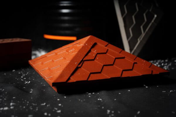 Колпак Zking Эверест Красный на столб 1.5х1.5 кирпича (390х390мм) в Добрянке фото