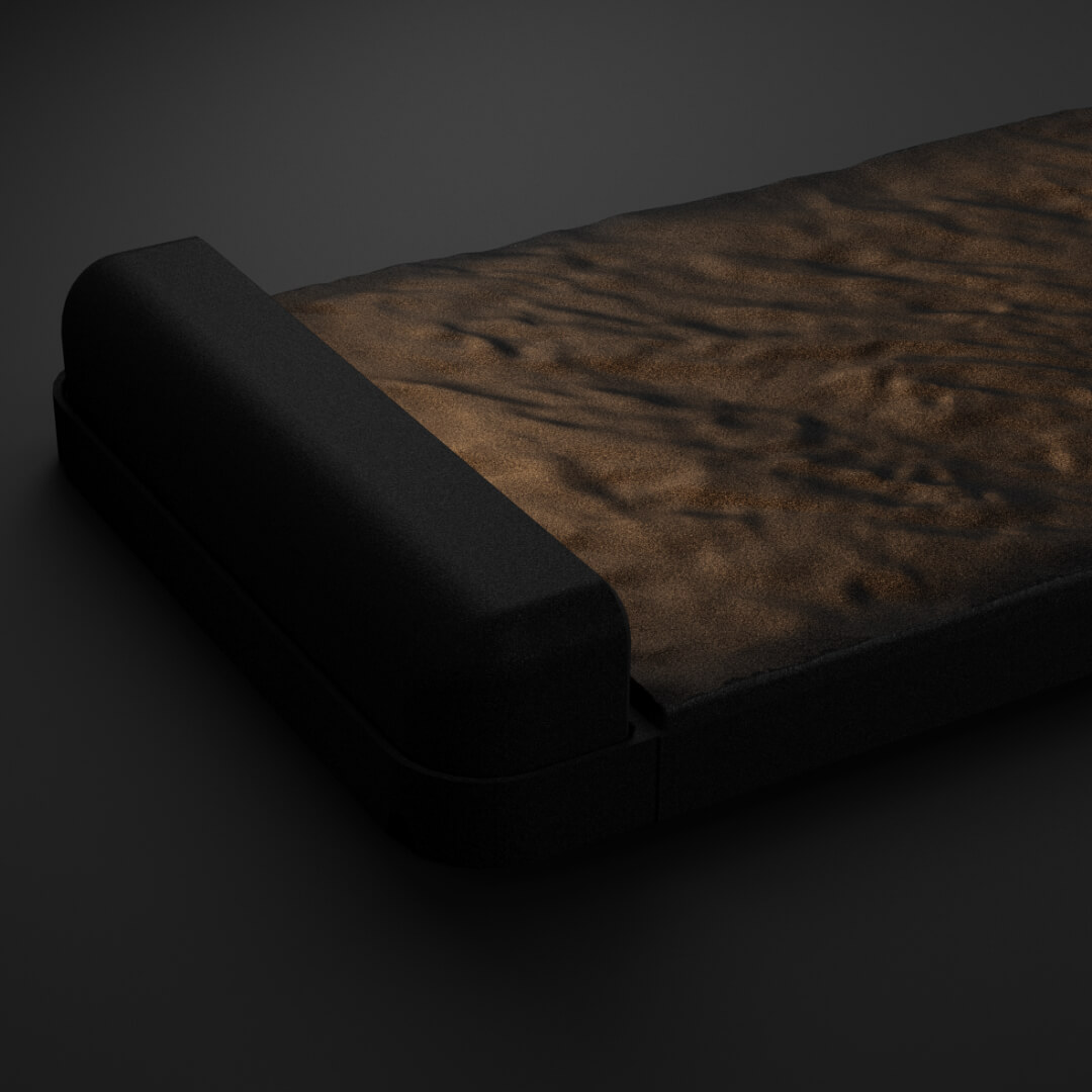 LED Светильник для шаговой плиты STONE Черный Сланец 330х75х98мм в Добрянке фото