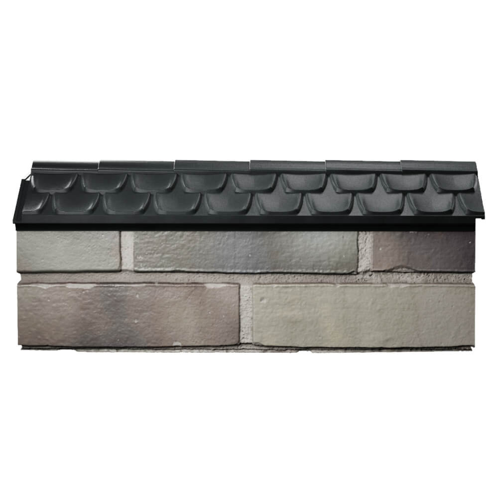 Парапет Zking Эльбрус Черный с посадкой на 0.5 кирпича (130мм) в Добрянке фото