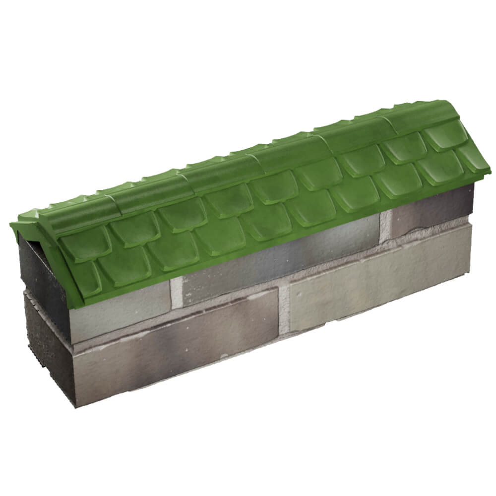Парапет Zking Эльбрус Зеленый с посадкой на 0.5 кирпича (130мм) в Добрянке фото